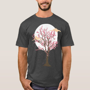 Vintag Sakura Tree Japanisch Rosa Blume Cherry Bl T-Shirt