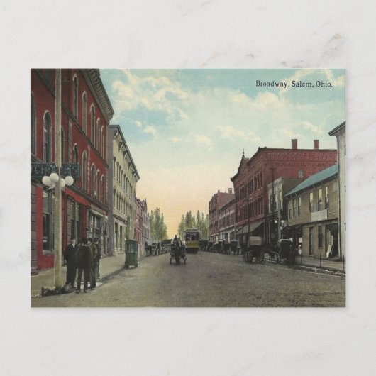 Vintag Salem Ohio Postkarte (Vorderseite)