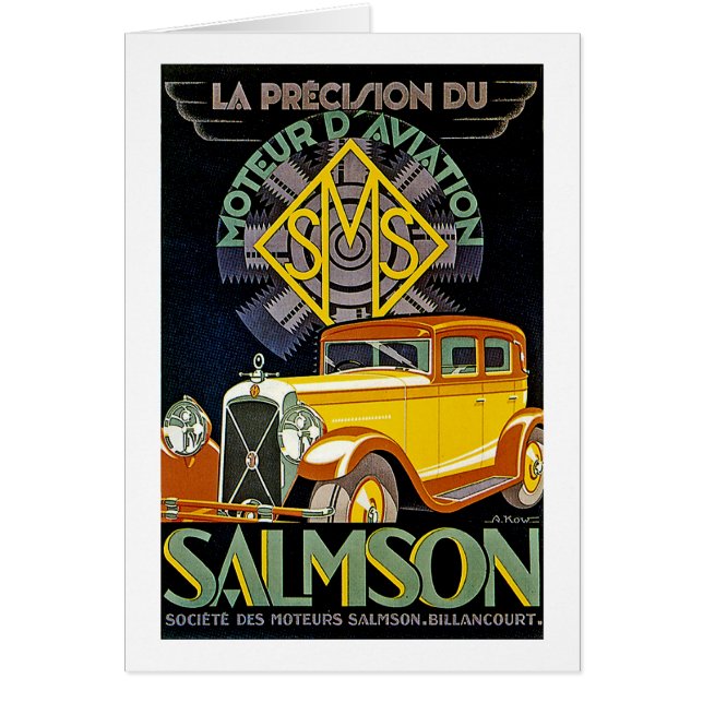 Vintag Salmson Automobile Ad (Vorne)