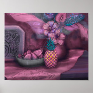 Vintag Samoan - Hawaiianische Still Life Fine Art Poster