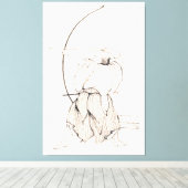 Vintag Samurai Archer Leinwanddruck (Insitu (Holzboden))