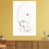 Vintag Samurai Archer Leinwanddruck (Insitu (Wohnzimmer))