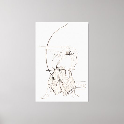 Vintag Samurai Archer Leinwanddruck (Vorderseite)