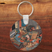 Vintag Samurai Hero: Minamoto no Yorimitsu Schlüsselanhänger (Vorderseite)