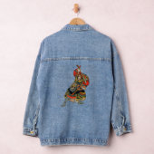 Vintag Samurai Warrior Asian Art Jeansjacke (Hangar)