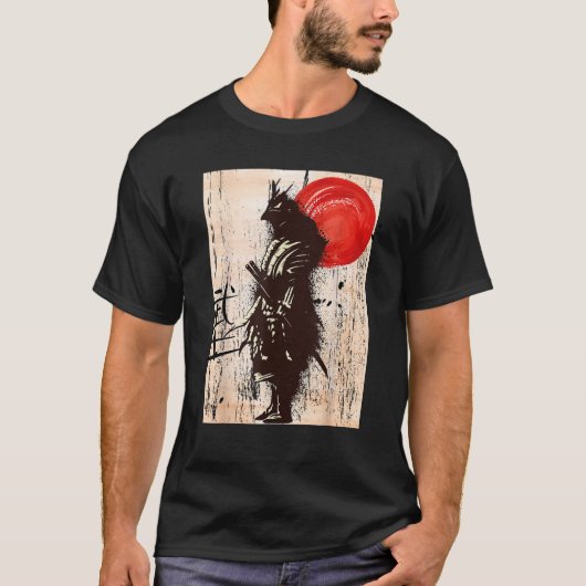Vintag Samurai Warrior Bushido Code Japanischer Sc T-Shirt (Vorderseite)