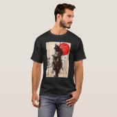 Vintag Samurai Warrior Bushido Code Japanischer Sc T-Shirt (Vorne ganz)