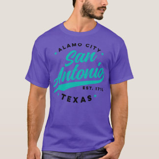 Vintag San Antonio Alamo City Texas Aquamarin USA T-Shirt