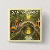 Vintag San Antonio Texas Button (Vorderseite)