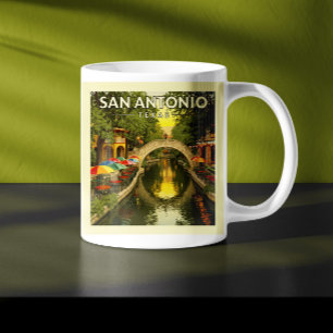 Vintag San Antonio Texas Kaffeetasse