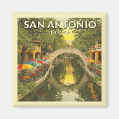 Vintag San Antonio Texas Magnet (Vorne)