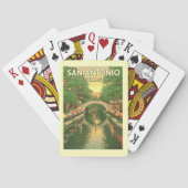 Vintag San Antonio Texas Spielkarten (Rückseite)
