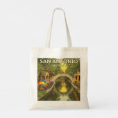 Vintag San Antonio Texas Tragetasche (Rückseite)