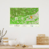 Vintag San Antonio TX Topo Poster (Küche)