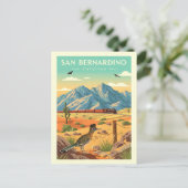 Vintag San Bernardino Postkarte (Stehend Vorderseite)