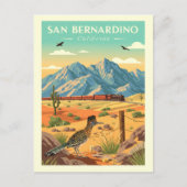 Vintag San Bernardino Postkarte (Vorderseite)