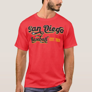 Vintag San Diego Baseball Est1969 Baseball Lover T-Shirt