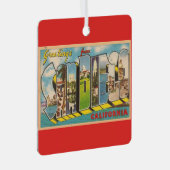 Vintag San Diego CA Ornament Aus Metall (Vorderseite Rechts)