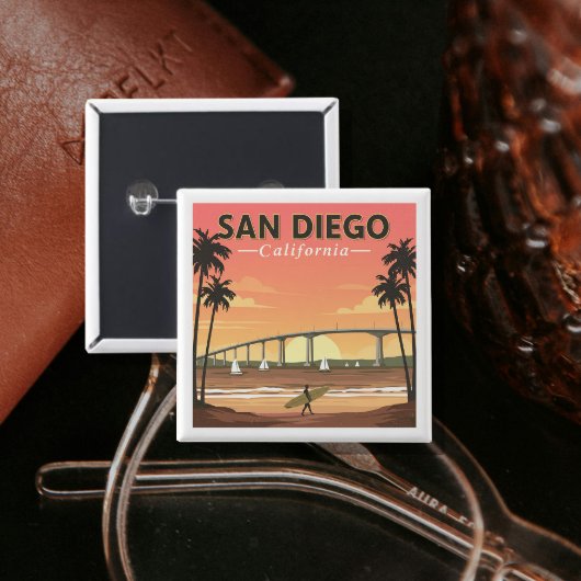 Vintag San Diego Kalifornien Button