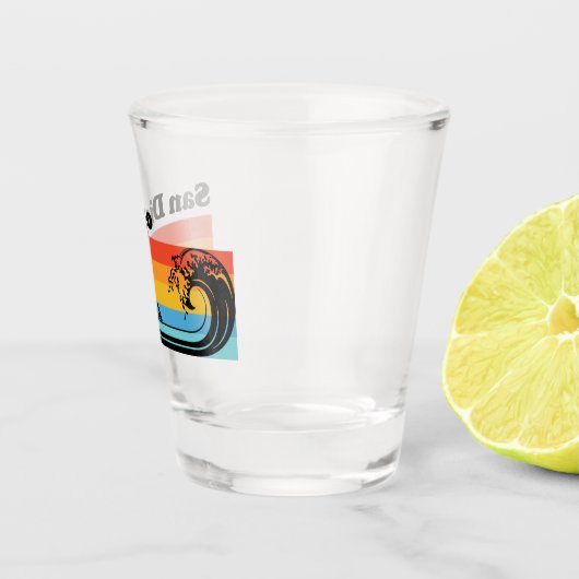 Vintag San Diego Kalifornien Schnapsglas (Rechts)
