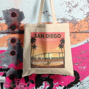 Vintag San Diego Kalifornien Tragetasche