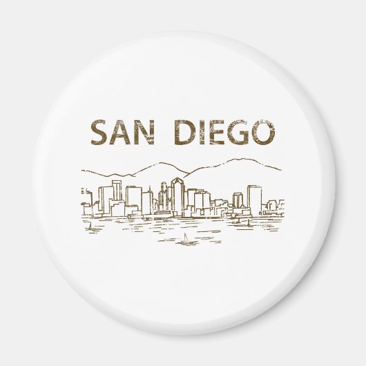 Vintag San Diego Magnet (Vorne)