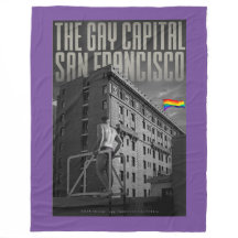 Vintag San Francisco Fleece Blanket