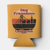Vintag San Francisco Kalifornien Dosenkühler (Rückseite)