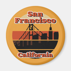 Vintag San Francisco Kalifornien Magnet