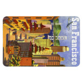 Vintag San Francisco Magnet (Horizontal)