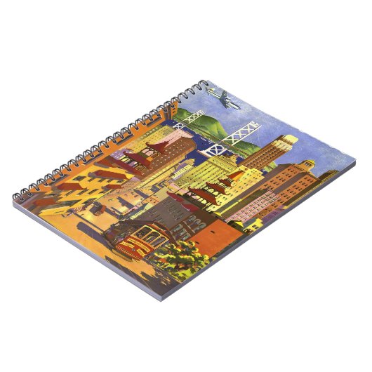 Vintag San Francisco Notizblock (Linke Seite)