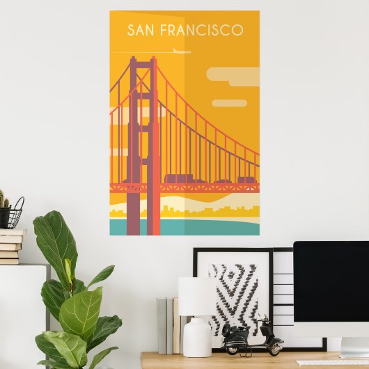 Vintag San Francisco Poster (Heimbüro)