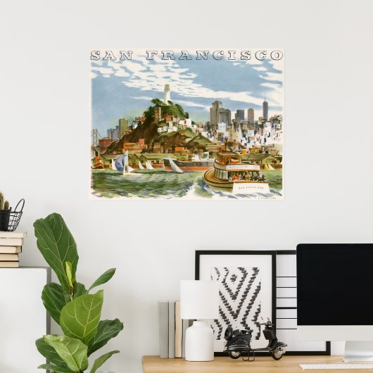 Vintag San Francisco Poster (Heimbüro)