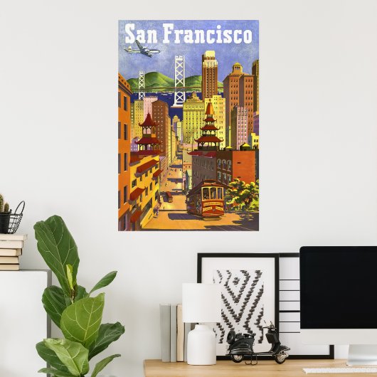 Vintag San Francisco Poster (Heimbüro)