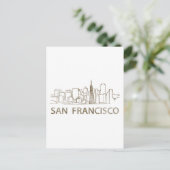 Vintag San Francisco Postkarte (Stehend Vorderseite)