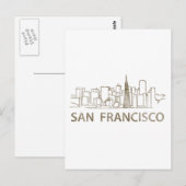Vintag San Francisco Postkarte (Vorne/Hinten)