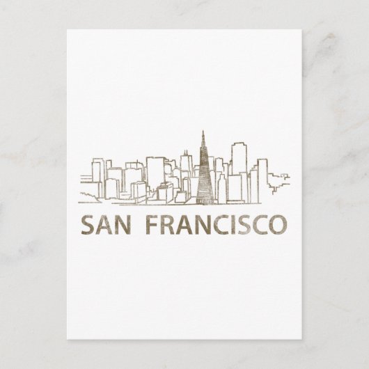 Vintag San Francisco Postkarte (Vorderseite)