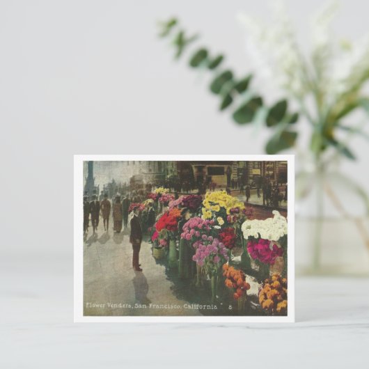 Vintag San Francisco Postkarte (Stehend Vorderseite)