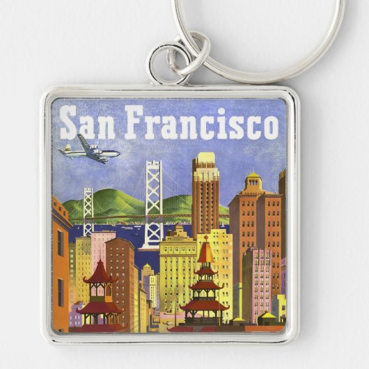 Vintag San Francisco Schlüsselanhänger (Vorne)