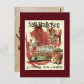 Vintag San Francisco Travel Postcard Postkarte (Vorne/Hinten)