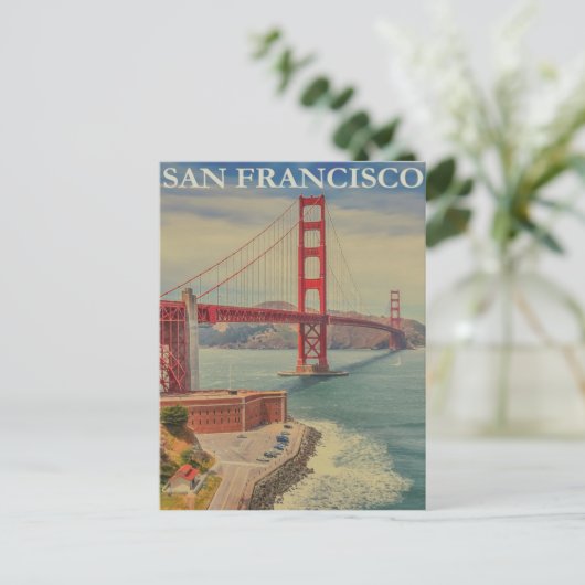 Vintag San Francisco Travel Postcard Postkarte (Stehend Vorderseite)