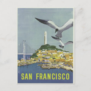 Vintag San Francisco Travel Postkarte