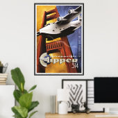 Vintag San Francisco, USA - Poster (Heimbüro)