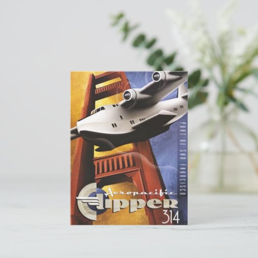 Vintag San Francisco, USA - Postkarte (Stehend Vorderseite)