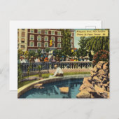 Vintag San Jacinto Plaza, El Paso, Texas Postkarte (Vorne/Hinten)