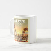 Vintag San Jose California Kaffeetasse (Vorderseite Links)