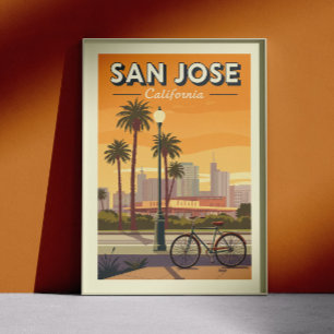 Vintag San Jose California Poster