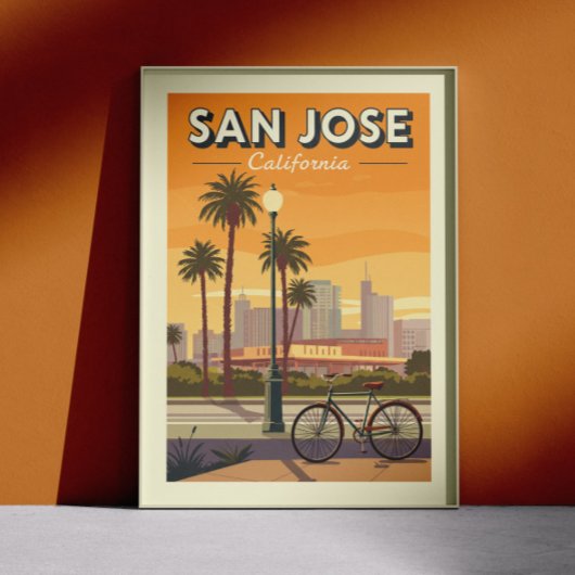 Vintag San Jose California Poster