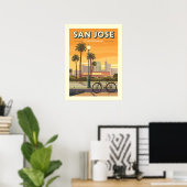 Vintag San Jose California Poster (Heimbüro)