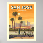 Vintag San Jose California Poster (Vorne)
